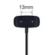 Кабель зарядки для Amazfit GTR 2 / GTR 2e / GTS 2 / GTS 2e, магнітний USB, 13 мм, чорний - зображення 2