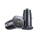 Автомобільний зарядний пристрій Baseus GoTrip DP1 Car Charger (Type-C, 30 W). Black - зображення 5