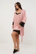 Халат жіночий шовковий великих розмірів літній BARWA garments 389 XL Пудровий (2110003894884) - изображение 5
