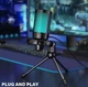 Мікрофон Fifine AmpliGame A2 Black, Конденсаторний, Кардіоїдний, USB підключення, Plug & Play, RGB підсвічуванням - зображення 3