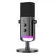 Мікрофон Fifine AmpliGame AM8 Black, Динамічний, Кардіоїдний, USB підключення, Plug & Play, RGB підсвічуванням - зображення 1