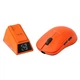 Игровая безповодная мышка Ajazz AJ159 APEX Orange + Док-станция с экраном, сесссор PAW3950, (2.4\Bluetooth\USB), 42000 DPI, 8к Ггц - изображение 3