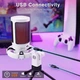 Микрофон Fifine AmpliGame A2W White, Конденсаторный, Кардиоидный, USB подключения, Plug & Play, RGB подсветкой - изображение 3