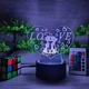 3D-ночник Сердце LOVE, лампа, светильник, с пультом управления, 16 цветов RGB - изображение 2