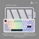 Беспроводная механическая клавиатура Ajazz AK820 Max Plus White Blue, Ajazz Daydream Switch, 75%, RGB Подсветка 2.4G/Bluetooth/USB - изображение 6