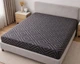 Простирадло на резинці LARA бязь Ромб dp11296 Black 160х200х25 - зображення 1