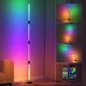 Світлодіодна лампа кутовий торшер Quntis RGB з 64+ режимами сцени, регульована висота 171 см, райдужне атмосферне світло з дистанційним керуванням, простий в установці - зображення 2
