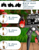 Профессиональный прививочный секатор Grafting Tool с 3 ножами для обрезки и прививки деревьев - изображение 3