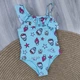 Купальник слитный детский Primark Hello Kitty для девочки, с рюшами 116 см. - изображение 2