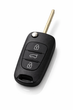 Корпус выкидного ключа на 3 кнопки Hyundai Hyundai Azera Galloper Ix20 Elantra Solaris Sonata Getz Tucson Santa Fe Creta i30 AdlerKey ( 4ц3457-534е7647) с лезвием - изображение 1
