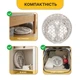 Підвісне плетене крісло-гойдалка 80 см LEOBRO Boho XL Cream (LB-1103) навантаженням до 150 кг, бежеве - зображення 5