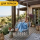 Подвесное плетеное кресло-качалка с подушкой 80 см LEOBRO Boho XL Grey (LB-1107) нагрузкой до 150 кг, серое - изображение 10