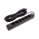 Мережевий фільтр живлення PowerPlant 10м, 6 розеток,USB, Type-C (YS-N6086/10c) (EX610693) - зображення 1