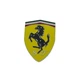 Эмблема Ferrari 74,2×53,6 мм металл на скотче - изображение 1