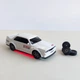 Мини дрифт машинка БМВ BMW M3 E30 Mini Drift 1:43 4WD — скорость до 15 км/ч, LED подсветка, USB (White) - изображение 5