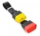 Кабель удлинитель OBD2 36 см ОБД плоский 16-16-pin полная распайка Черный - изображение 1