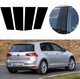Накладки (наклейки) на стійки дверей Volkswagen Golf VII Generation (7 покоління) 2012-2019 чорний глянець комплект 4шт. - зображення 1
