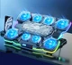 Підставка для ноутбука 17.3 дюймів Ice Coorel Q-10 8xfans+Aluminum plate RGB LCD - зображення 5