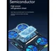 Охлаждающая подставка для ноутбука 17 дюймов Ice Coorel Q-5 4xfans+Aluminum plate RGB LCD - изображение 6