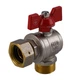 Кран шаровый угловой Solomon 3/4″ НВ с накидной гайкой (V4003-S) - изображение 2