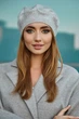 Берет Braxton «Изабелла» со стразами, кремовый (6073) - изображение 5