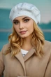 Берет Braxton «Изабелла» со стразами, кремовый (6073) - изображение 8