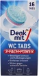 Таблетки для унитаза Denkmit WC-Tabs 3-фазное действие 16 шт — против известкового налета и неприятных запахов - изображение 1