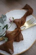 Жатий шовк стрічка для декору VTILENE, Chocolate, 1.5 см, 3 м - зображення 2