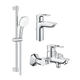 Набор смесителей для ванны 3в1 Grohe BauLoop (UA123215M1) - изображение 1