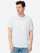 Футболка хлопковая длинная мужская Camel Active T-shirts 1/2 sleeves 409700-7T54-42 L Голубой (4063366241124) - изображение 1