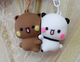 Магнитный брелок-подвеска Дуду и Бубу Cute Anime Dudu Bubu - изображение 2