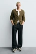 Кросівки Zara з масивною підошвою хакі 2343/620/500 40 - изображение 2