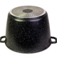 Каструля литий алюміній глибока 10л 28*20см скляна кришка а/п Black marble 4408 KAMILLE - зображення 5