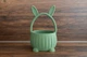 Корзина Пасхальная С Ушами Кролика Easter Basket With Bunny Ears Зеленый 17 См 3Д Печать - изображение 1