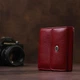 Небольшой женский бумажник с монетницей ST Leather 18920 Бордовый - изображение 6