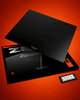 Стеклянный игровой коврик для мыши 490×420 мм Black glass pad из закаленного стекла 3 мм, гласпад со сплошной силиконовой основой 1 мм, совместимый с Optical и Laser мышами gp01bl Чорний 490×420 мм (999688) - изображение 1