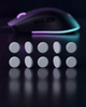 Глайды для мыши быстрые тихие ICE PTFE универсальные 10 шт. Selerity Silent Mouse Skates ZERO Friction collection тефлоновые глайды геймерские ножки накладки глайды для игровой мышки Білий 6.5mm (999684) - изображение 7