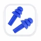 Беруши универсальные для плавания и от шума в пластиковом футляре Earplugs Blue (синий) - изображение 3