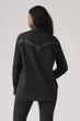 Жіноча джинсова сорочка Levi's 40(XS) Чорний джинс (141056) - зображення 4