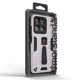 Чехол для Motorola G15/G15 Power/G17 Power 4G/G17 4G, Proover, серый, с подставкой и магнитом, противоударный, ударопрочный, бронированный, панель-накладка, защита всего корпуса, термополиуретан (TPU) + поликарбонат (PC), ArmorStandart (ARM91059) - изображение 3