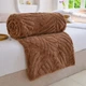 Плед ДВОСТОРОННІЙ на диван і ліжко Luxury Blanket 150х200см (полуторний), теплий фактурний плед-покривало Шоколад - зображення 2