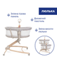 Ліжечко-стільчик 4 в 1 Chicco Baby Hug Armonia, колір бежевий (87157.61) - зображення 3