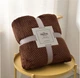 Плед мягкий на диван и кровать Cozy Touch LUX 180х200см (двуспальный), теплый фактурный плед-покрывало Шоколад - изображение 5