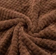 Плед мягкий на диван и кровать Cozy Touch LUX 180х200см (двуспальный), теплый фактурный плед-покрывало Шоколад - изображение 3