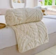 Плед ДВУСТОРОННИЙ на диван и кровать Luxury Blanket 200х230см (Евро двуспальный), теплый фактурный плед-покрывало Бежевый - изображение 2