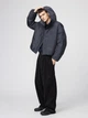 Куртка Uniqlo розмір S темно сіра (08) (480064) - изображение 3