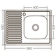 Кухонна мийка накладна Zerix Z8050R-04-160E (Satin) (ZX1615) (00149585) - зображення 2