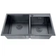 Мийка из нерж. сталі ZERIX ZH7843D-215 NANO-BLACK (3.0/0.8) (MX1594) (00149365) - зображення 1