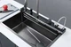 Мийка багатофункціональна Zerix ZH7546-SET-05 Decor Graphite з вбудованим змішувачем з нерж.сталі (Z (00149390) - изображение 4