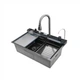 Мийка багатофункціональна Mixxus MH7546-SET-06 Micro Decor Graphite з вбудованим змішувачем з нерж.с (00149389) - изображение 1